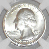 1976 Silver 25 Cent Coin Bicentennial American Revolution ANA 2018 World's Fair of Money NGC Brilliant Uncirculated