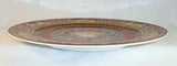 Beautiful Rosenthal Porcelain Charger Versace Medusa Red Design Red, Black and Gold Colors