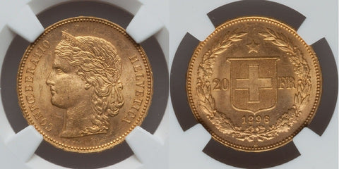 Swiss Gold Twenty Francs
