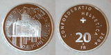Beautiful Swiss Proof Silver Coin 2004 B Twenty Francs Chateau de Chillon Swiss Confederation