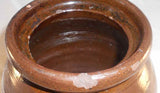 Antique Henry Schofield Lead Glazed Redware Brown Colored Pot Southeastern PA