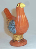 Unusual James C Seagreaves Mid-20th Century Glazed Cast Small Brown Redware Bird