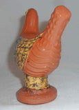 Unusual James C Seagreaves Mid-20th Century Glazed Cast Small Brown Redware Bird