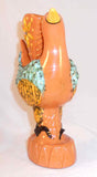 James C Seagreaves Mid-20th Century Glazed Cast Large Whimsical Redware Bird