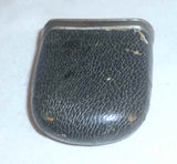 Unusual Antique Small Covered Metal Match Safe or Vesta with Spring Loaded Lid