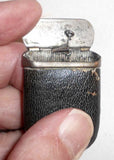 Unusual Antique Small Covered Metal Match Safe or Vesta with Spring Loaded Lid