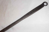 Antique Forged Wrought Iron Long Handled Copper Rivetted Spatula W/ Hanging Loop