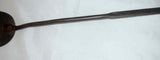 Antique Forged Wrought Iron Long Handled Copper Rivetted Spatula W/ Hanging Loop
