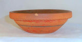 Unusual 1940 Isaac Stahl Brown Colored Glazed Redware Miniature Deep Bowl