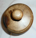 Vintage Primitive Large Size Plunger Type Butter Mold Beautiful Stylized Flower or Pinwheel Design