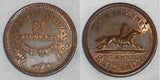 1863 Civil War Business Token Hussey's Special Message Post 50 William Street NY