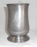 Antique 19th Century English Pewter Pint Tankard or Mug Charles Bentley London