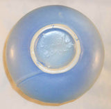 Nice 1930s Roseville Art Pottery Blue Thorn Apple Vase w/ Two Handles 808-4"