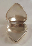 Vintage Tiffany & Co. Small Sterling Silver Heart Shaped Box Made in Italy