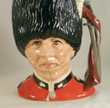 1986 Hand Made Royal Doulton Toby Character Mug "The Guardsman" Modeled By Stanley James Taylor D6755 Sword & Scarf Handle