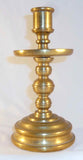Antique Thick and Heavy Brass Continental Bell Metal Candlestick Holder