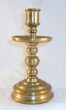 Antique Thick and Heavy Brass Continental Bell Metal Candlestick Holder