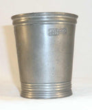 Antique Pewter Tumbler or Measure Half Pint Imperial Marked Walker with Crowned X