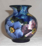 Beautiful Hand Painted Vase Colorful Flower Decoration Marked 3/10 Italy