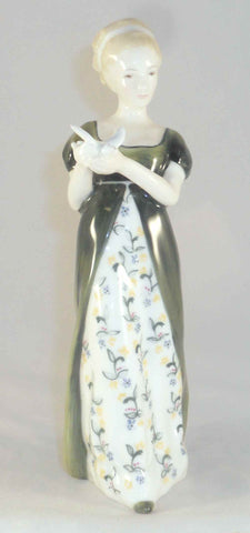 English Royal Doulton Bone China Woman Figurine VENETA NH 2722 Artist Signed