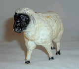 Vintage John Wright Cast Iron Still Penny Bank Painted Lamb Sheep Standing
