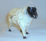 Vintage John Wright Cast Iron Still Penny Bank Painted Lamb Sheep Standing