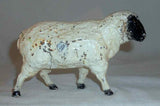 Vintage John Wright Cast Iron Still Penny Bank Painted Lamb Sheep Standing