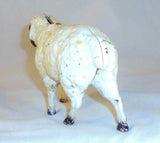 Vintage John Wright Cast Iron Still Penny Bank Painted Lamb Sheep Standing