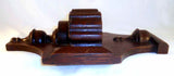 Antique Victorian Wall Hanging Wood Wooden Two Compartment Match Holder