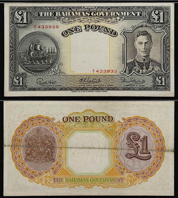 Bahamas One Pound Banknote